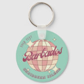 Barbados Caribbean Island accessoire cadeau Sleutelhanger (Achterkant)