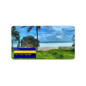 Barbados - Cattlewash Beach Etiket (Voorkant)