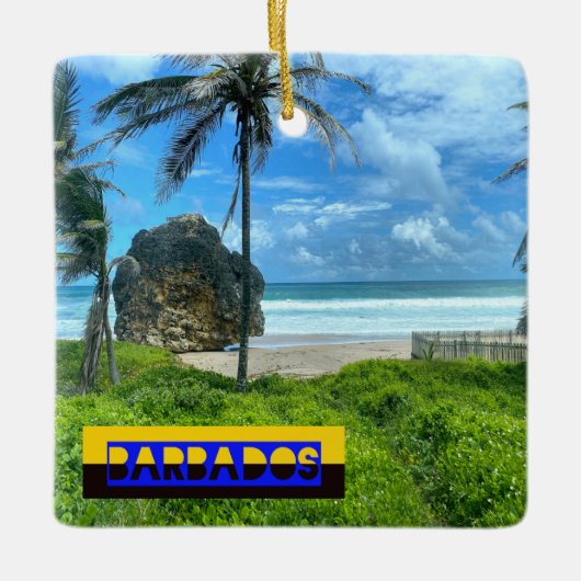 Barbados - Cattlewash Beach Keramisch Ornament (Voorkant)