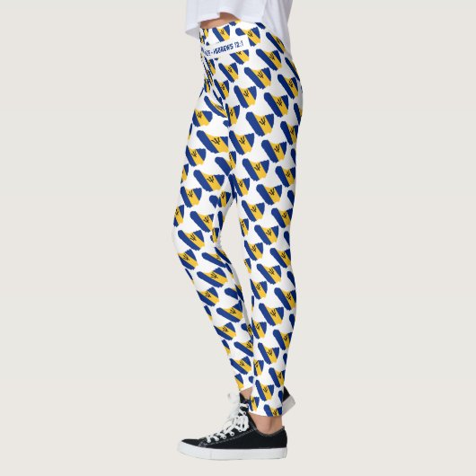 BARBADOS Christelijk Custom RUN UW EIGEN RACE Leggings (Links)