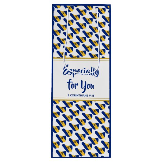 BARBADOS Christelijk SPECIAAL VOOR U Custom Wijn Cadeautas (Voorkant)