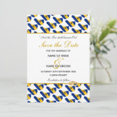 BARBADOS Christelijke bruiloft viering Save The Date (Staand voorkant)