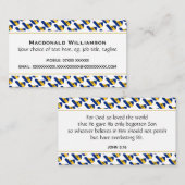 BARBADOS Christelijke scripts John 3:16 Visitekaartje (Voorkant / Achterkant)