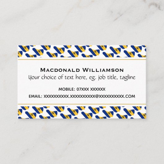 BARBADOS Christelijke scripts John 3:16 Visitekaartje (Voorkant)