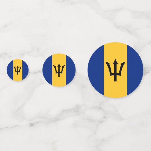 Barbados Confetti, feest, Barbados Vlag Confetti (Voorkanten)