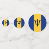 Barbados Confetti, feest, Barbados Vlag Confetti (Achterkanten)