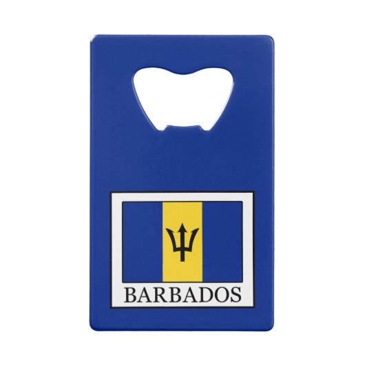 Barbados Creditkaart Flessenopener (Voorkant)