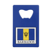 Barbados Creditkaart Flessenopener (Achterkant)