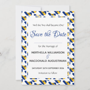 BARBADOS Custom Celebration Scripting Wedding Save The Date