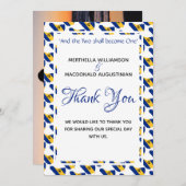 BARBADOS Custom Photo Wedding Bedankkaart (Voorkant / Achterkant)