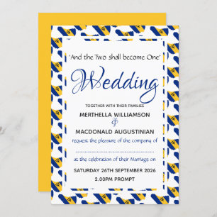 BARBADOS Custom Wedding Celebration Scripting Kaart