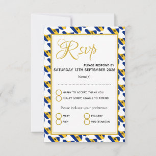 BARBADOS Custom Wedding RSVP Kaartje