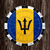 Barbados Dartboard en Barbados Vlag/spelraad Dartbord