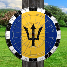 Barbados Dartboard en Barbados Vlag/spelraad Dartbord