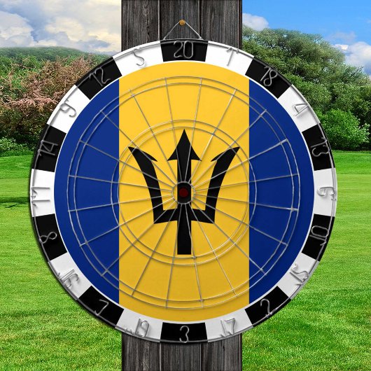 Barbados Dartboard en Barbados Vlag/spelraad Dartbord