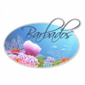 Barbados-decal Sticker (Voorkant)