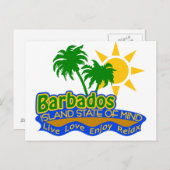 Barbados deelstaat Mind briefkaart (Voorkant / Achterkant)