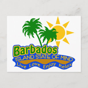 Barbados deelstaat Mind briefkaart