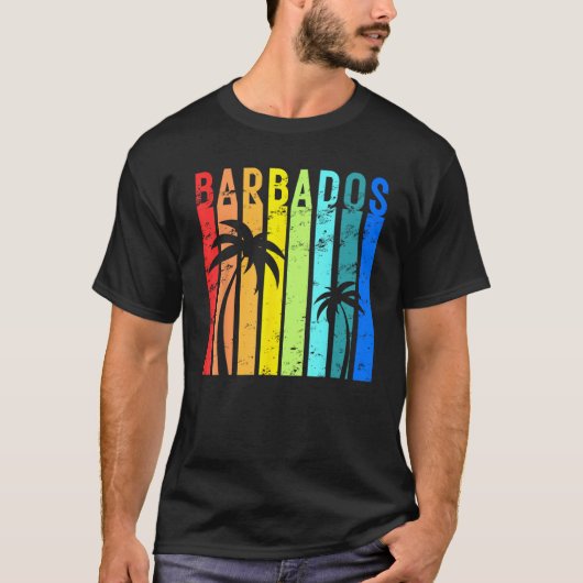 Barbados  Design Vakantie Caribisch eiland T-shirt (Voorkant)