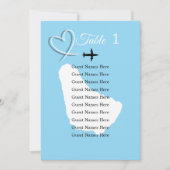 Barbados Destination Trouwtafel Plan Kaart (Voorkant)