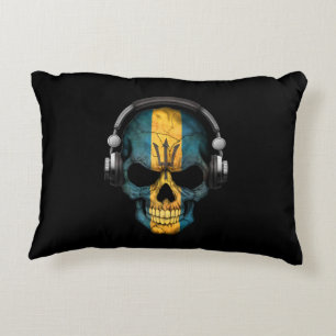  Barbados Dj Skull met hoofdtelefoon Accent Kussen