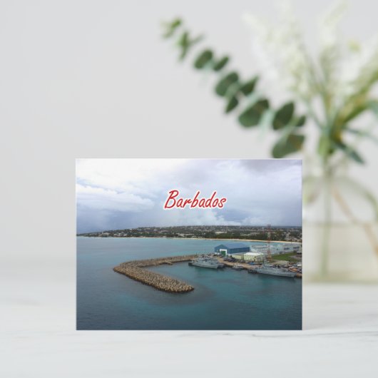 Barbados Dock Briefkaart (Staand voorkant)