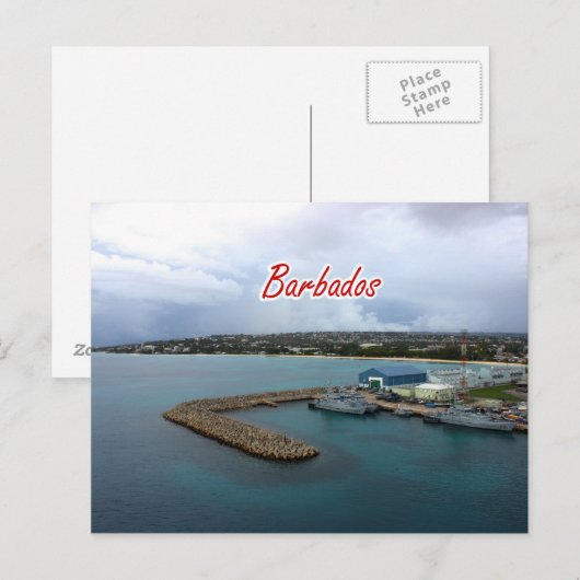 Barbados Dock Briefkaart (Voorkant / Achterkant)