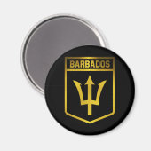 Barbados Emblem Magneet (Voorkant / Achterkant)