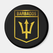 Barbados Emblem Magneet (Voorkant)