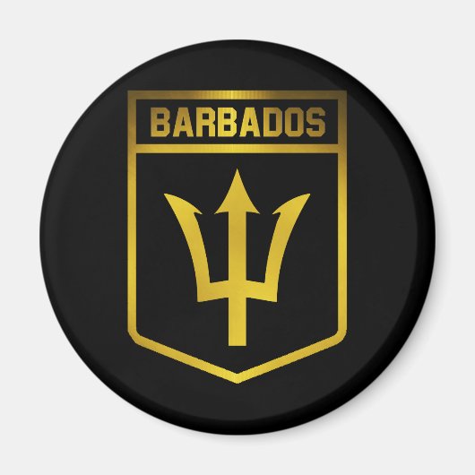 Barbados Emblem Magneet (Voorkant)