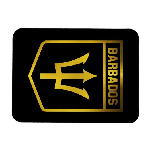 Barbados Emblem Magneet (Horizontaal)