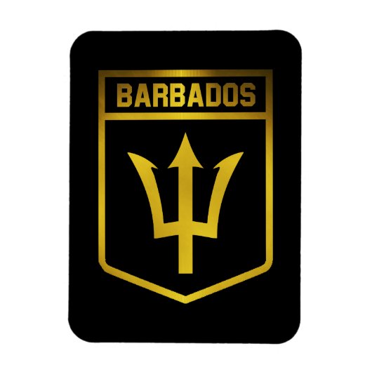 Barbados Emblem Magneet (Verticaal)