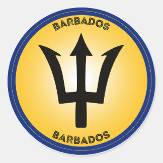 Barbados Erfgoed Embleem Ronde Sticker
