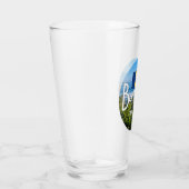 "Barbados Est. 1966" Oostkust Uitzicht met vlag Glas (Rechts)