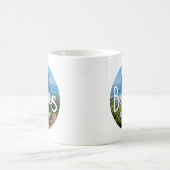 "Barbados Est. 1966" Oostkust Uitzicht met vlag Koffiemok (Center)