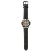 "Barbados Est. 1966" Sunset With Barbados Flag Horloge (Vlak)