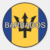 Barbados Euro Sticker (Voorkant)