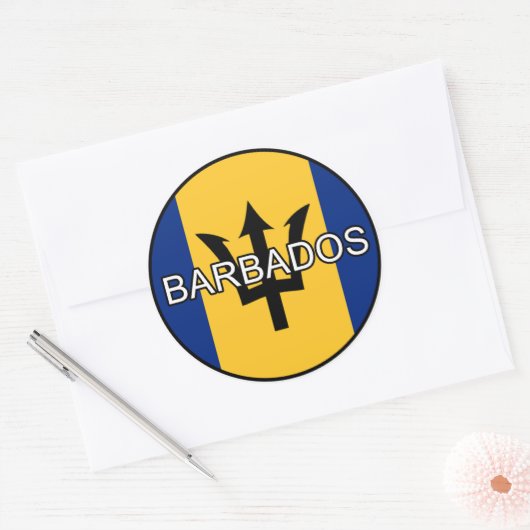 Barbados Euro Sticker (Envelop)