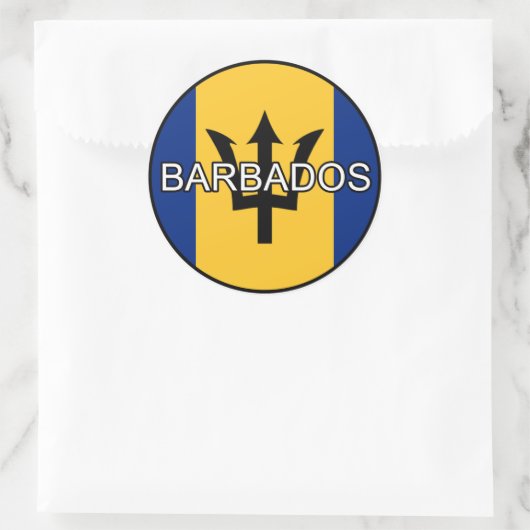Barbados Euro Sticker (Tas)