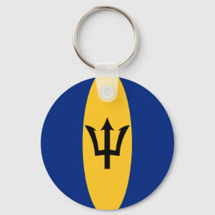 Barbados Fisheye Flag Sleutelhanger
