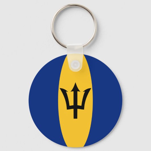 Barbados Fisheye Flag Sleutelhanger (Voorkant)