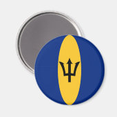 Barbados Fisheye Vlag Magneet (Voorkant / Achterkant)