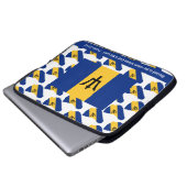 BARBADOS FLAG | Aangepaste scripts | Gezegende nat Laptop Sleeve (Voorkant onderkant)