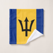 Barbados Flag Bad Handdoek (Wasdoekje)