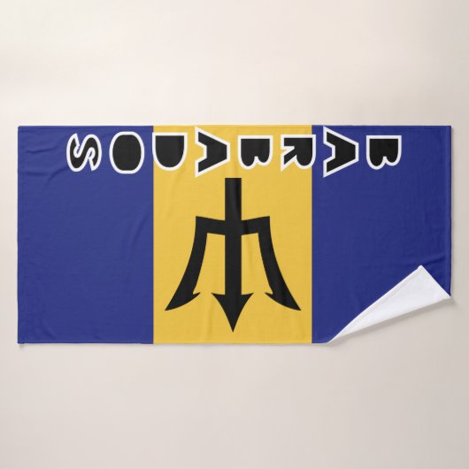 Barbados Flag Badhanddoek (Badhanddoek)