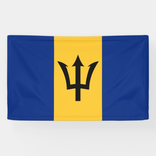 Barbados Flag Banner (Horizontaal)