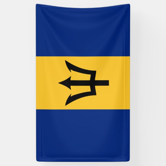 Barbados Flag Banner (Verticaal)