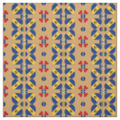Barbados Flag & Barbados Heart mode Fabric Stof (Swatch)