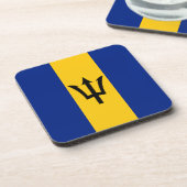 Barbados Flag Bier Onderzetter (Linkerzijde)