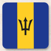 Barbados Flag Bier Onderzetter (Voorkant)